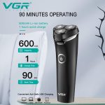 ⁦V-319 Cordless Electric Shaver – 4-Way 3D Heads – Dry, Wet & Shower Use – Smooth & Perfect Shave⁩ - الصورة ⁦4⁩