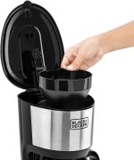 ⁦Black & Decker DCM750S Coffee Maker with Glass Carafe, Black - 750 Watt - International warranty⁩ - الصورة ⁦3⁩
