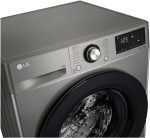 ⁦LG Vivace Washing Machine 8KG, with AI DD technology, Stone Silver⁩ - الصورة ⁦3⁩