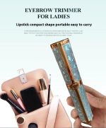 ⁦Facial & Eyebrow Hair Remover for Women, 2 in 1 Electric Face and Body razor, Eyebrow Trimmer Hair Remover, Stylish and Portable, Fast & Ideal for all Occasion, HX-206 (Blue)⁩ - الصورة ⁦3⁩