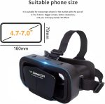 ⁦VR SHINECON Virtual Reality VR Headset 3D Glasses Headset Helmets VR Goggles for TV, Movies & Video Games Compatible iOS, Android &Support 4.7-7 inch⁩ - الصورة ⁦2⁩