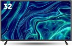 ⁦Syinix 32 Inch i-Cast LED TV, A+ Panel and Built-in receiverr, Black - 32E1M, HDMI⁩ - الصورة ⁦2⁩