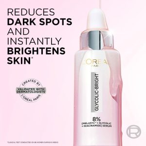 ⁦L’Oréal Paris L'Oréal Paris Glycolic Bright Glowing Serum 30ml⁩ - الصورة ⁦6⁩