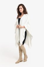 ⁦CLUE Women Plain Relaxed Poncho⁩ - الصورة ⁦2⁩