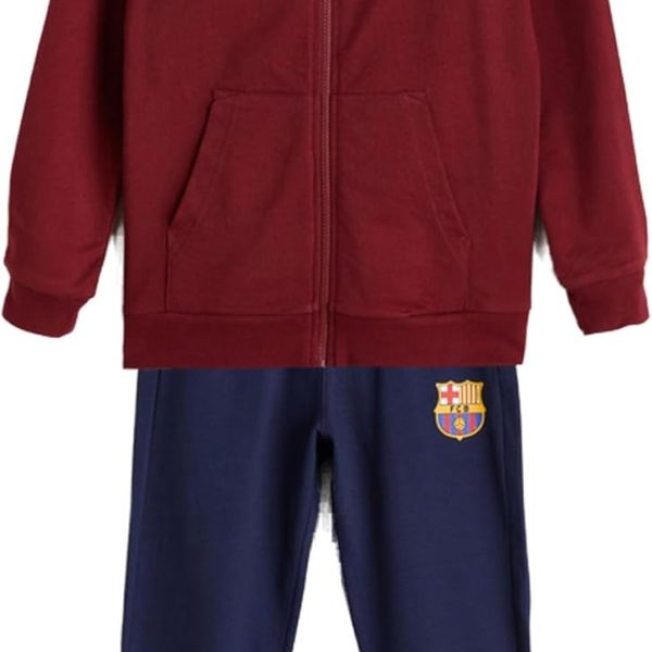 LC WAIKIKI Boys Hooded Barcelona Printed Tracksuit Set