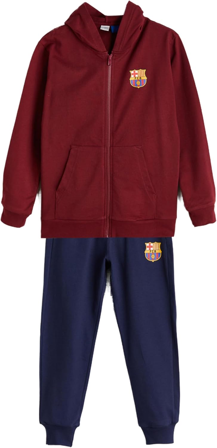 LC WAIKIKI Boys Hooded Barcelona Printed Tracksuit Set