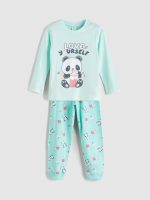 ⁦LC WAIKIKI Girls Crew Neck Printed Pyjama Set⁩ - الصورة ⁦2⁩