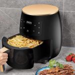 Silver Crest Air Fryer 6 Liter 2400W Multifunction Touch Screen - Black
