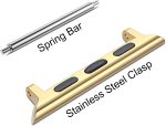⁦Wearlizer Watch Band Connector Compatible with Apple Watch Band Adapter, Replaceable Metal Connection Adapter with Replacement Tool for iWatch Ultra Series 8 7 6 5 4 3 2 1 22mm Width Straps⁩ - الصورة ⁦2⁩