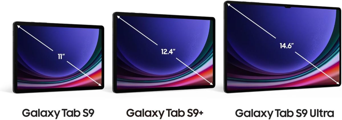 ⁦Samsung Galaxy Tab S9+ 5G Android Tablet, 12.4 inches display, 12GB RAM, 256GB Storage MicroSD Slot, S Pen Included, Graphite-1 Year Warranty/Local Version⁩ - الصورة ⁦3⁩