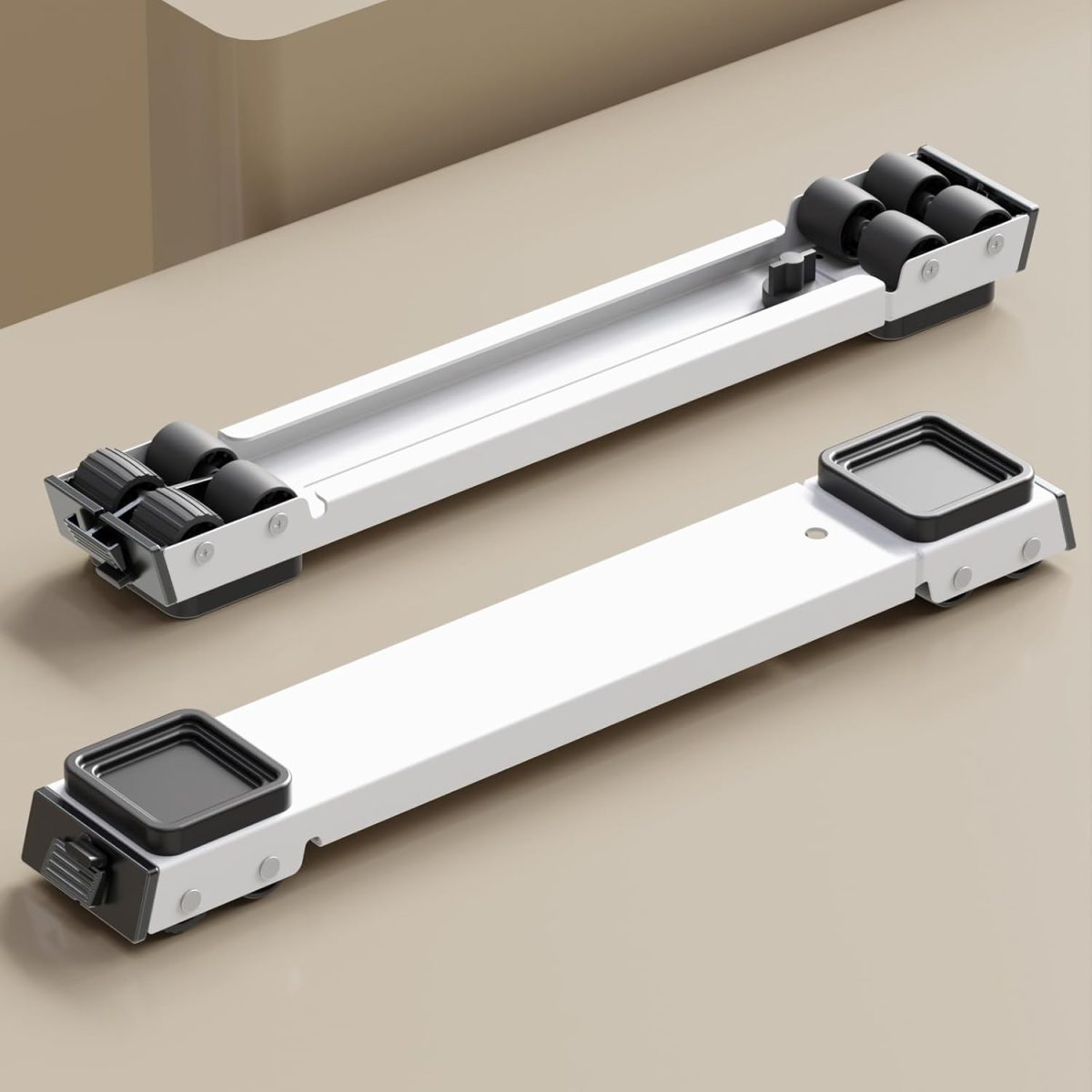 EWX Heavy Duty Appliance Rollers, Fourth Generation Extendable Appliance Rollers Adjustable Base For Washer and Dryer, Easily Move Washing Machine, Furniture,Refrigerators,Wine cooler