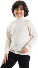 ⁦CAESAR Boys BOYS Wool Pullover With High Neck Pullover⁩ - الصورة ⁦4⁩
