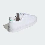 ⁦Adidas Grand Court Base Faux Leather Contrast-Stripe Back-Logo Low-Top Lace-Up Tennis Sneakers for Men - Ftwr White and Core Black, 46 2/3⁩ - الصورة ⁦6⁩