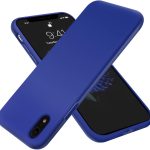 Dl3 Mobilak Compatible with iPhone XR Case, Liquid Silicone Case, Full Body Protective Cover, Shockproof, Slim Phone Case, Anti-Scratch Soft Microfiber Lining (Pepsi)