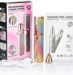 ⁦2-in-1 Electric Hair Trimmer for Women, USB Rechargeable, LED Light, Dual Head for Face and Body, Pink⁩ - الصورة ⁦7⁩