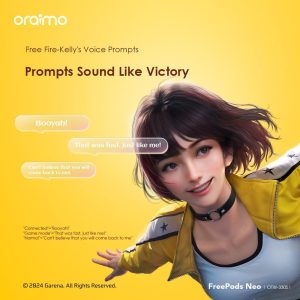 ⁦Oraimo OTW-330S FreePods Neo ENC Wireless Earbuds Bluetooth TWS Earphone with APP Control,50h Play T⁩ - الصورة ⁦8⁩