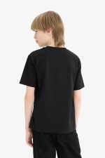 ⁦DeFacto Boys Casual New Regular Fit Crew Neck Short Sleeve Knitted Short Sleeve T-Shirt Short Sleeve T-Shirt⁩ - الصورة ⁦6⁩