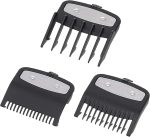 ⁦مجموعة أمشاط ماكينات قص الشعر، 3 قطع من أمشاط لماكينات قص الشعر الاحترافية، بديلة لمعظم ماكينات قص اماكينة الحلاقة المهنية، ٣/١.٥/٤.٥ مم⁩ - الصورة ⁦5⁩