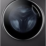 Haier 10.5 Front Loading Washing Machine with 6 KG Dryer, 525mm Super Drum, Direct Motion inverter Motor, Laser Welding, i-Refresh, Dark Silver, HWD100-B14979S8