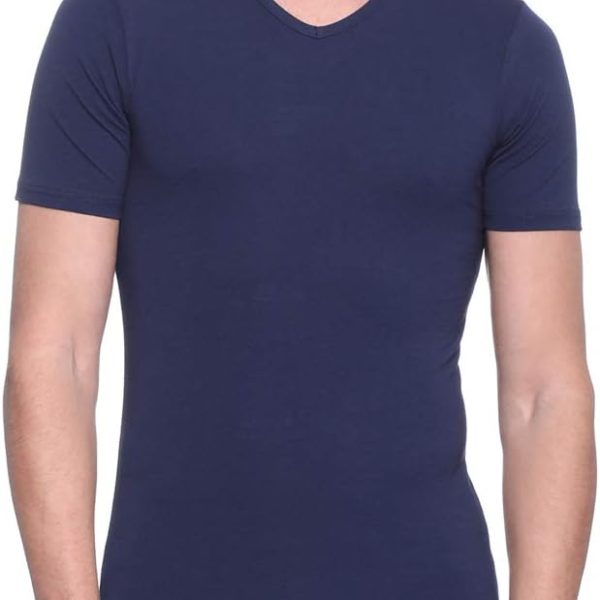 Dice Mens V-Neck short sleeve solid Undershirt