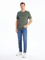 ⁦LC WAIKIKI Men Crew Neck Short Sleeve Printed Combed Cotton T-shirt⁩ - الصورة ⁦4⁩