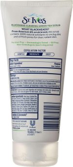 ⁦St. Ives Blackhead Clearing Green Tea Face Scrub, 170 gm , pack of 2⁩ - الصورة ⁦2⁩