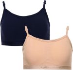 Kalia Pack 2 Women's Adjustable Strap Cotton Padded Sports Bra