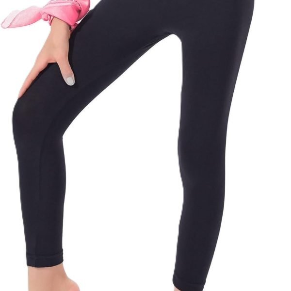 Full Slim Pants For Girls - Black