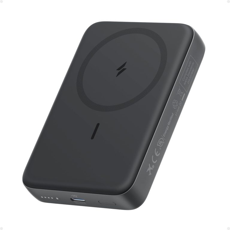 Anker Zolo Magnetic Power Bank, Compact 10,000 mAh Charger with 30 W Max. Fast Charging, Wireless and Portable, Skin-Friendly and Robust Battery, for iPhone 17/16/15 Series, AirPods and More