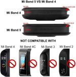 ⁦OcioDual Silicone Replacement Strap Compatible with Xiaomi Mi Band 6 5 Amazfit Band 5 Black Soft Strap Anti-lost Replacement⁩ - الصورة ⁦6⁩
