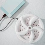⁦AVCXEC Ultrasonic Mini Washing Machine, Portable Mobile Washing Machine with Switch, Multifunctional Ultrasonic Turbine with USB for Motorhomes, Dormitories, Home, Travel, Camping⁩ - الصورة ⁦7⁩