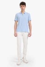 ⁦DeFacto Mens Smart Casual Slim Fit Polo Neck Short Sleeve Knitted Polo T-Shirt Polo (pack of 1)⁩ - الصورة ⁦5⁩