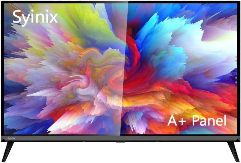Syinix 32 Inch I-cast Frameless LED HD TV, A+ Panel with Built-in Receiver, Black - 32E61M-S