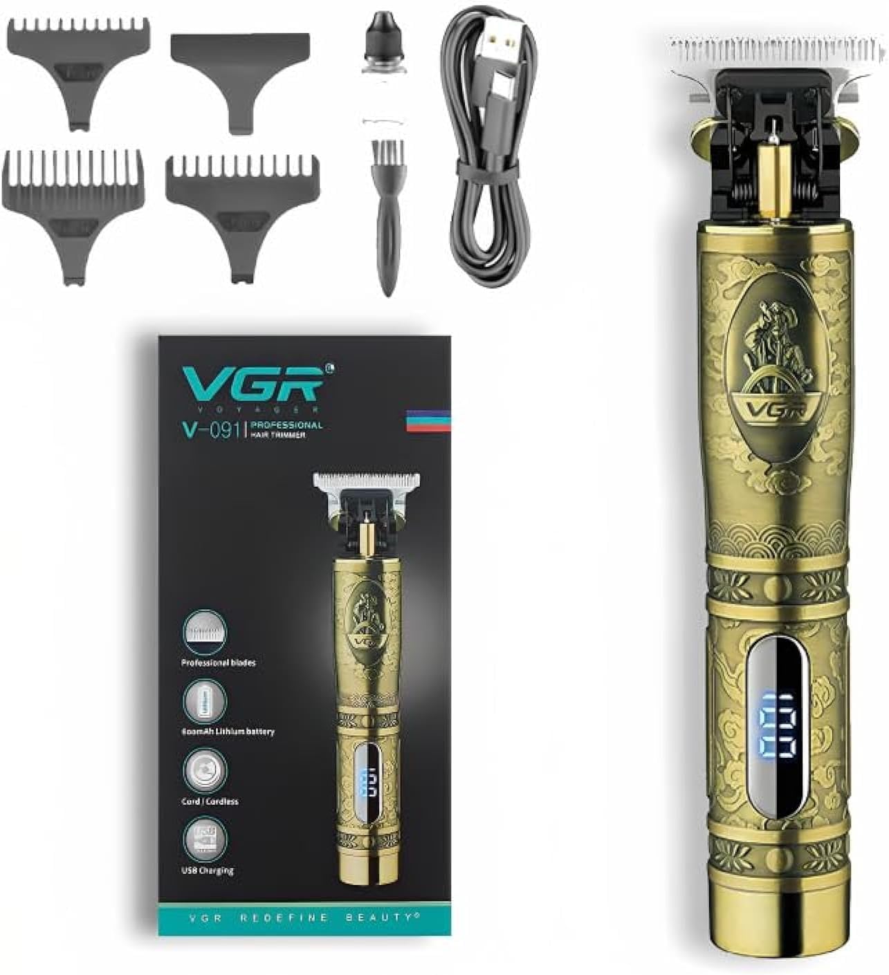 61PCPB0NZpL._AC_SL1500_.jpg VGR V-091 Professional Hair trimmer