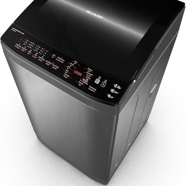 SHARP Washing Machine 13 Kg Pump Dark Silver ES-TN13GDSP