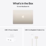 ⁦Apple 2025 MacBook Air 15-inch Laptop with M4 chip: Built for Apple Intelligence, 15.3-inch Liquid Retina Display, 16GB Unified Memory, 256GB SSD Storage, 12MP Center Stage Camera, Touch ID Starlight⁩ - الصورة ⁦7⁩