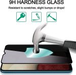 ⁦SUKER [2-Pack] for Samsung Galaxy A12/A32 5G Privacy Screen Protector, Anti-Spy 9H Hardness Anti-Scratch Bubble Free Tempered Glass Screen Protector for Galaxy A12/A32 5G 6.5 inch (Black)⁩ - الصورة ⁦5⁩