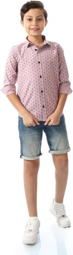 Andora Boys Pineapple Pattern Buttons Down Closure Modern - الصورة 5