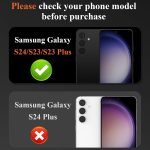 ⁦YWXTW Camera Lens Protector for Samsung Galaxy S24 / S23 / S23 Plus, [NOT for S24 Plus] 9H Tempered Glass Metal Individual Ring Camera Screen Protector for S24 Accessories (Silver)⁩ - الصورة ⁦2⁩