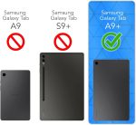 ⁦Case for Galaxy Tab A9 Plus 10.9-inch 2023,Leather Case and Foldable Stand Cover Ultra-Thin and A9 (Black)⁩ - الصورة ⁦4⁩