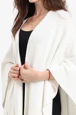 ⁦CLUE Women Plain Relaxed Poncho⁩ - الصورة ⁦5⁩