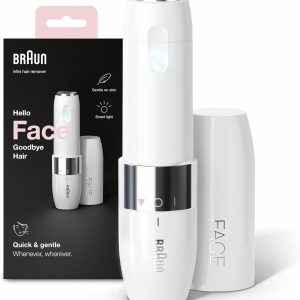 Braun Face Mini hair Remover FS1000 with Smartlight, White