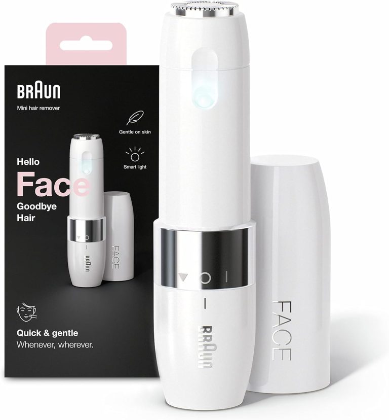 Braun Face Mini hair Remover FS1000 with Smartlight, White