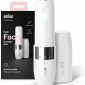 Braun Face Mini hair Remover FS1000 with Smartlight, White