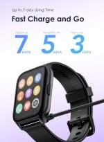 ⁦Oraimo Watch 4 Plus Bluetooth Call Smart Watch 2.01inch HD Display Fitness Tracker With 100+ Sport Modes, IP68 Waterproof⁩ - الصورة ⁦5⁩