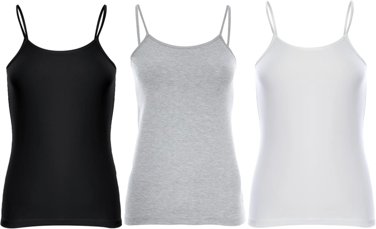 Cotton Stretch Spaghetti Tops - Set of 3