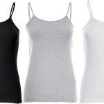 Cotton Stretch Spaghetti Tops - Set of 3