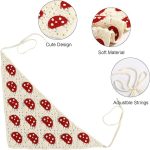 ⁦وشاح شعر كروشيه مزين بالزهور من فاشون مانيا، قطعتان من وشاح شعر للنساء، وشاح شعر بتصميم زهرة الأقحوان، منديل رأس عتيق للبنات⁩ - الصورة ⁦3⁩