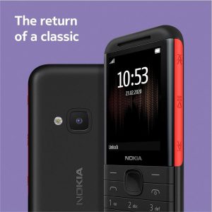 ⁦5310 TA-1212 Dual SIM Mobile - 2.4 Inch, 16 MB, 8 MB RAM, 4G LTE - Black and Red⁩ - الصورة ⁦5⁩