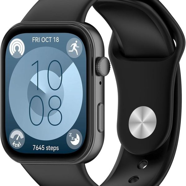 Dl3 Mobilak Silicone Strap Compatible with Huawei Watch Fit 3/Watch Fit 4 Pro/Fit 4 Sports Strap for Men Women Breathable Soft Replacement Strap Adjustable Waterproof Sports Straps